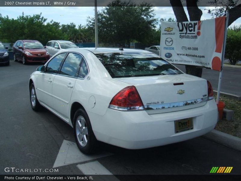 White / Gray 2007 Chevrolet Impala LT