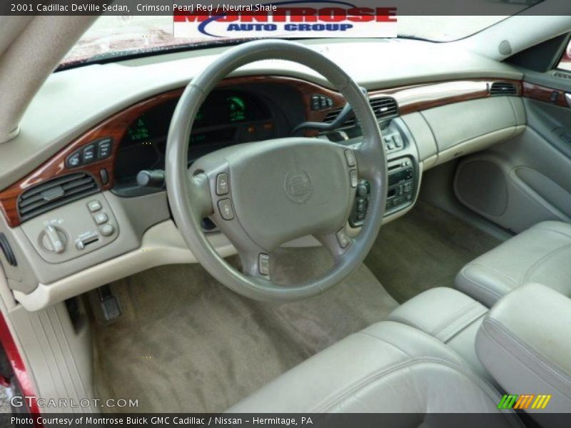 Crimson Pearl Red / Neutral Shale 2001 Cadillac DeVille Sedan