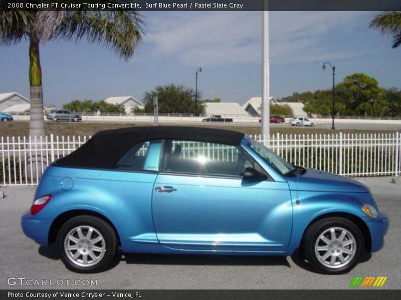 Surf Blue Pearl / Pastel Slate Gray 2008 Chrysler PT Cruiser Touring Convertible