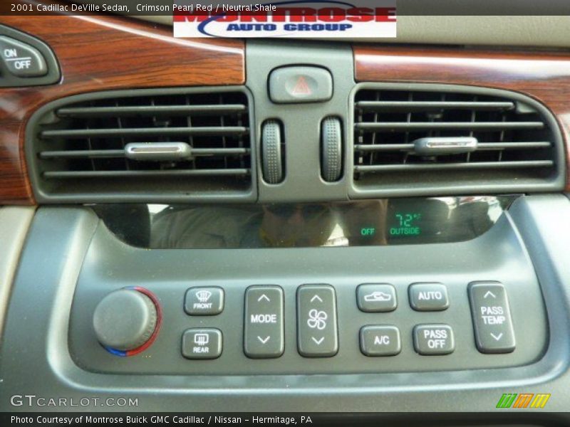 Crimson Pearl Red / Neutral Shale 2001 Cadillac DeVille Sedan
