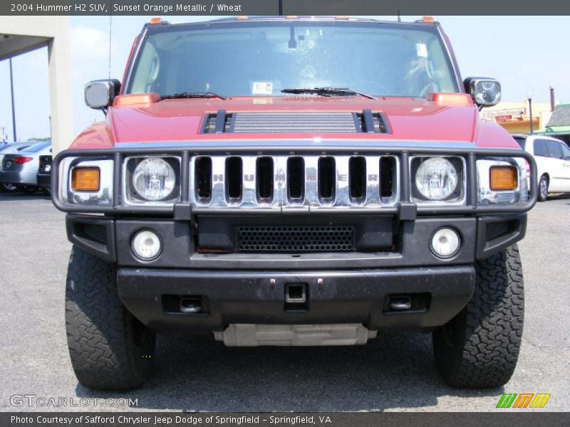 Sunset Orange Metallic / Wheat 2004 Hummer H2 SUV