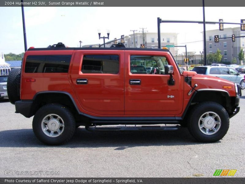 Sunset Orange Metallic / Wheat 2004 Hummer H2 SUV