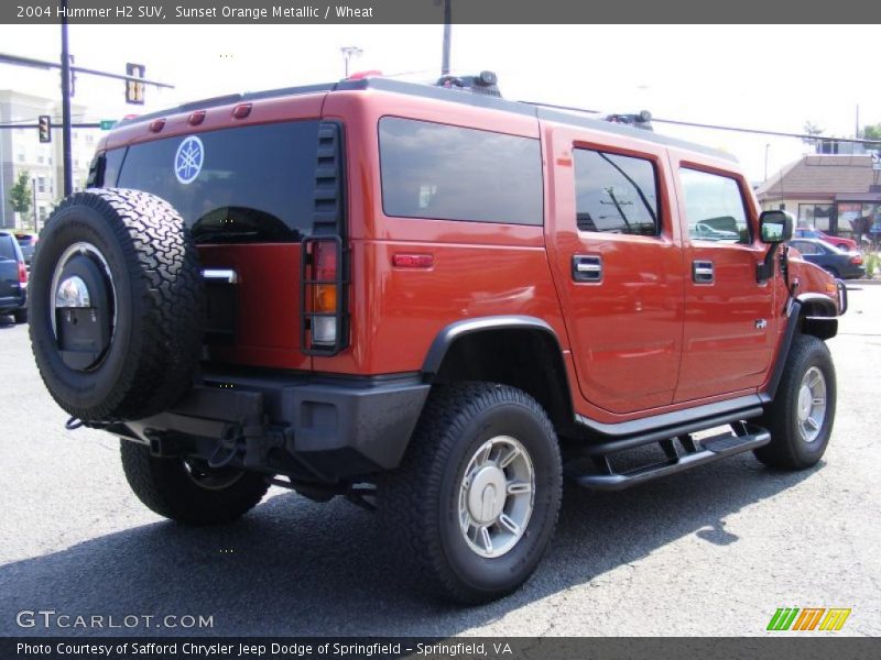 Sunset Orange Metallic / Wheat 2004 Hummer H2 SUV