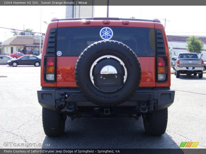 Sunset Orange Metallic / Wheat 2004 Hummer H2 SUV