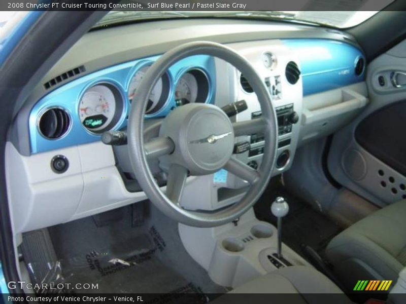 Surf Blue Pearl / Pastel Slate Gray 2008 Chrysler PT Cruiser Touring Convertible