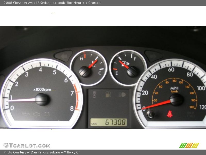 Icelandic Blue Metallic / Charcoal 2008 Chevrolet Aveo LS Sedan