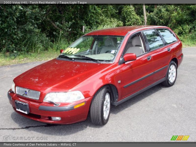 Torch Red Metallic / Taupe/Light Taupe 2002 Volvo V40