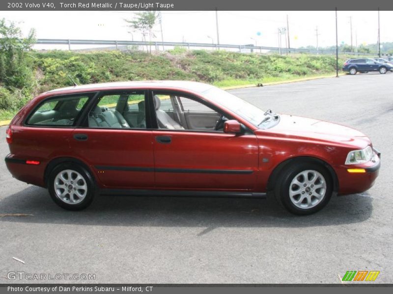 Torch Red Metallic / Taupe/Light Taupe 2002 Volvo V40