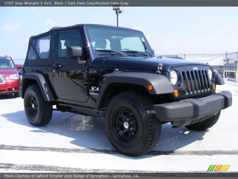 Black / Dark Slate Gray/Medium Slate Gray 2007 Jeep Wrangler X 4x4