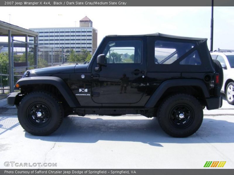 Black / Dark Slate Gray/Medium Slate Gray 2007 Jeep Wrangler X 4x4