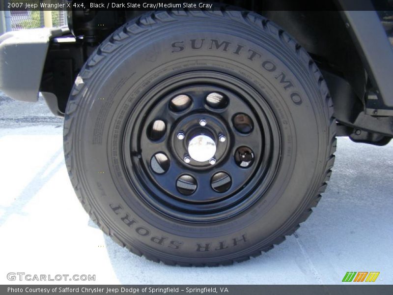 Black / Dark Slate Gray/Medium Slate Gray 2007 Jeep Wrangler X 4x4