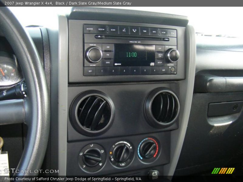 Black / Dark Slate Gray/Medium Slate Gray 2007 Jeep Wrangler X 4x4