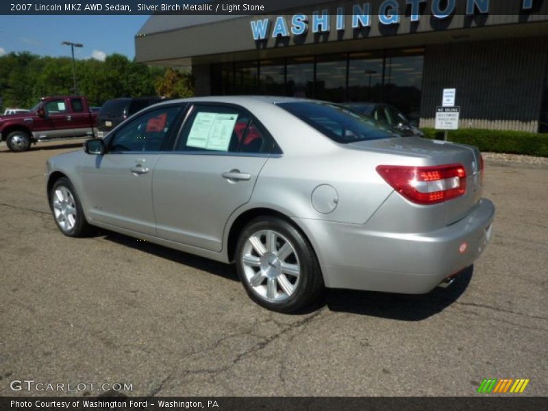Silver Birch Metallic / Light Stone 2007 Lincoln MKZ AWD Sedan
