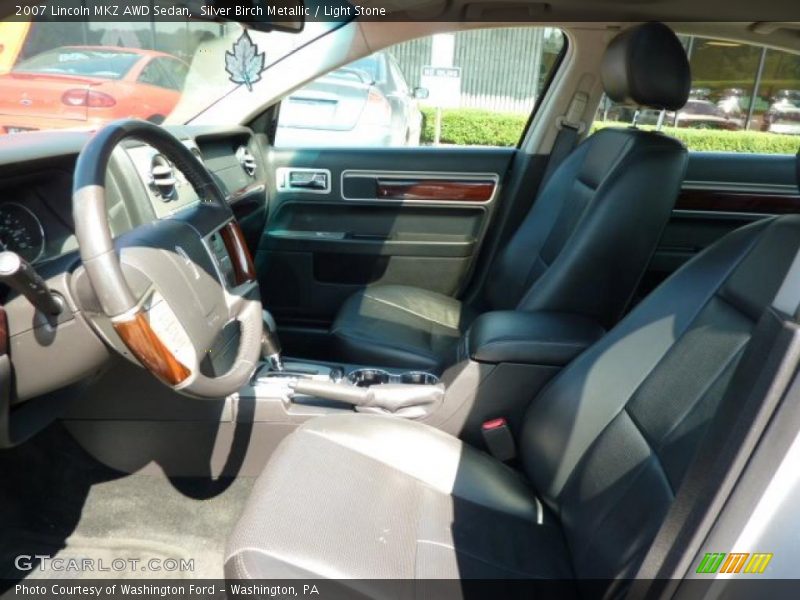 Silver Birch Metallic / Light Stone 2007 Lincoln MKZ AWD Sedan