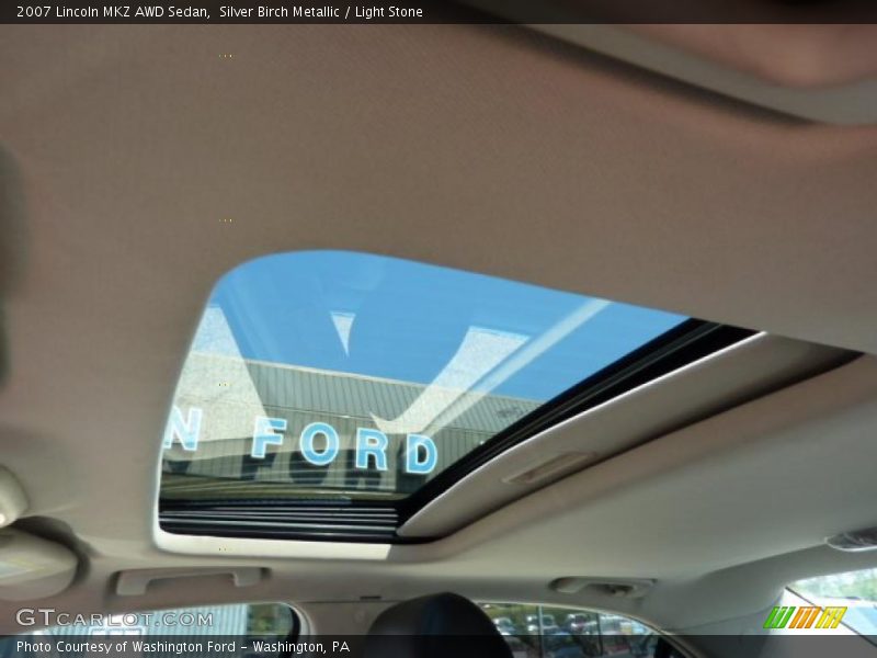Silver Birch Metallic / Light Stone 2007 Lincoln MKZ AWD Sedan