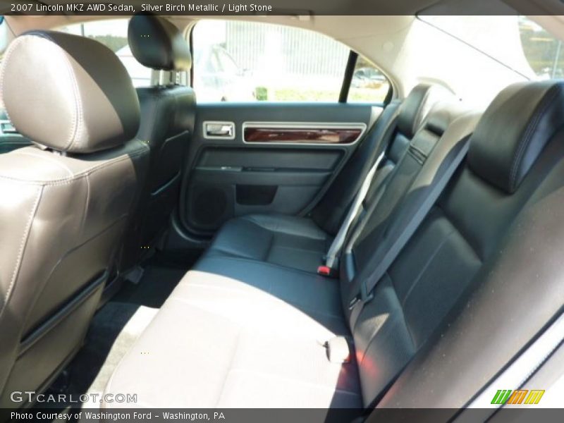 Silver Birch Metallic / Light Stone 2007 Lincoln MKZ AWD Sedan