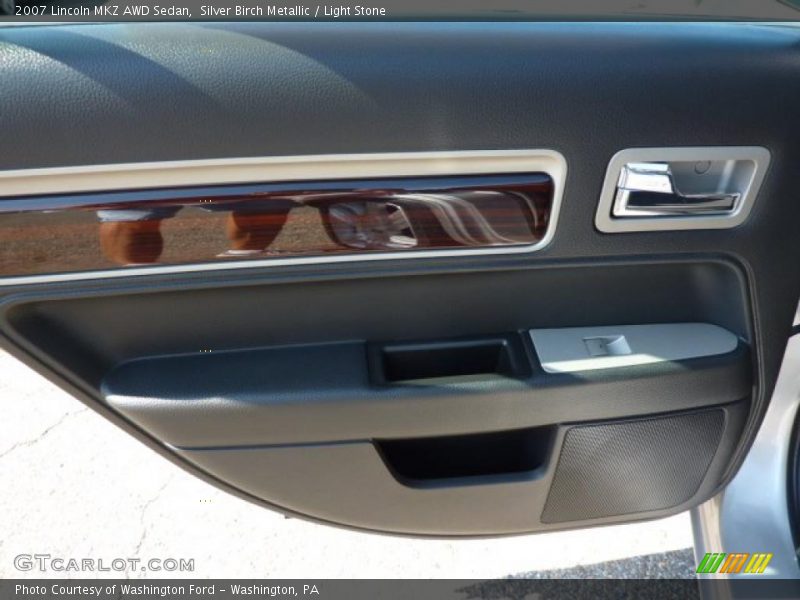 Silver Birch Metallic / Light Stone 2007 Lincoln MKZ AWD Sedan