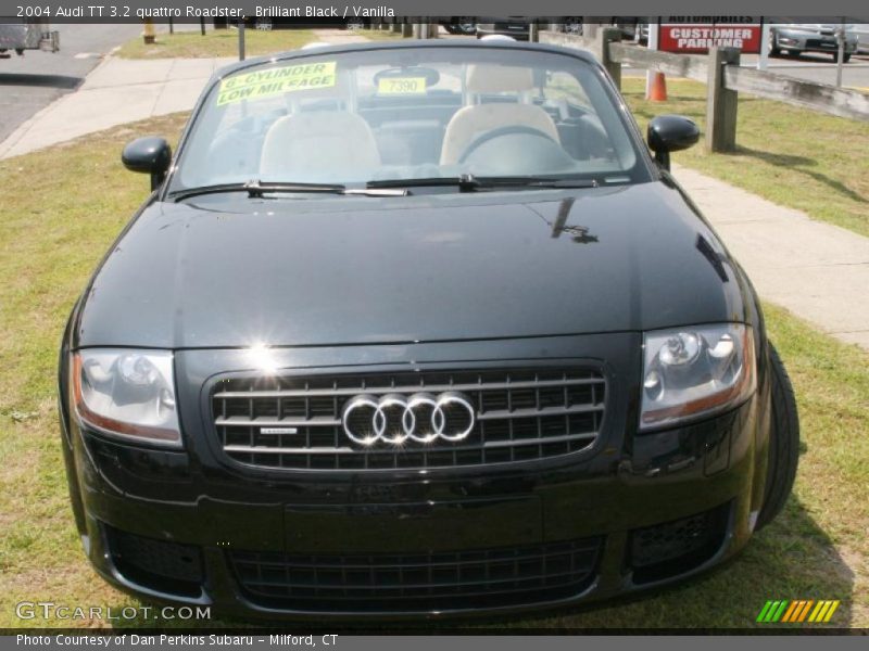 Brilliant Black / Vanilla 2004 Audi TT 3.2 quattro Roadster