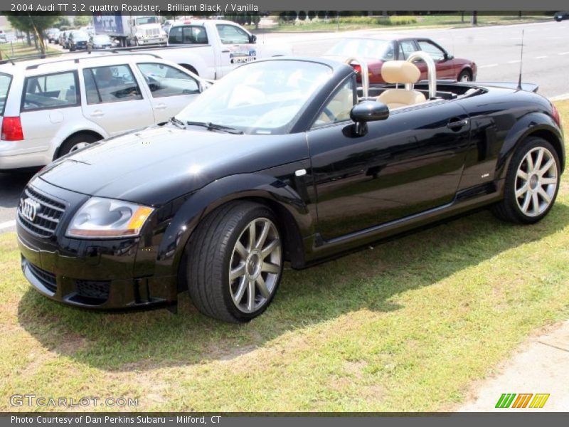 Brilliant Black / Vanilla 2004 Audi TT 3.2 quattro Roadster