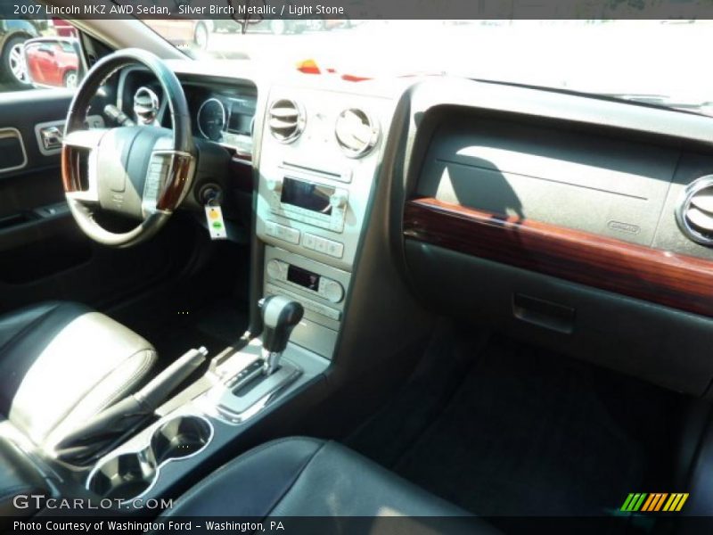 Silver Birch Metallic / Light Stone 2007 Lincoln MKZ AWD Sedan