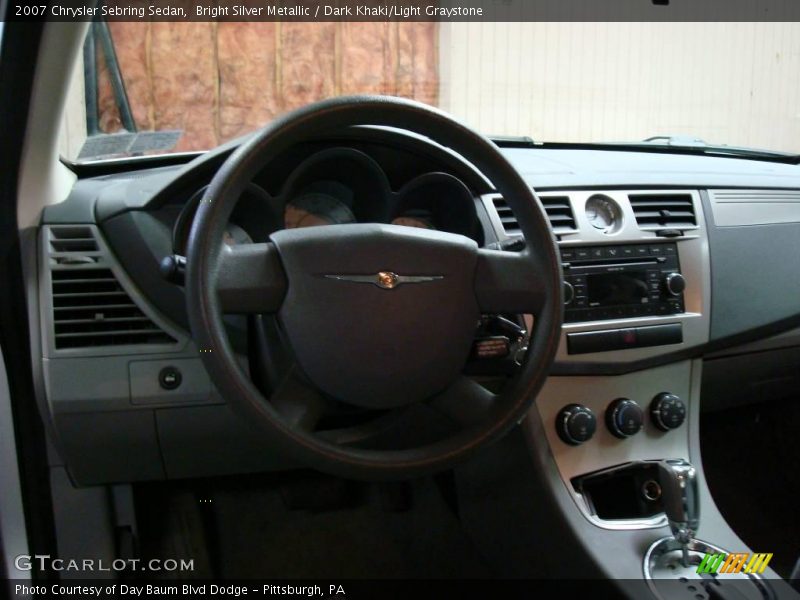 Bright Silver Metallic / Dark Khaki/Light Graystone 2007 Chrysler Sebring Sedan