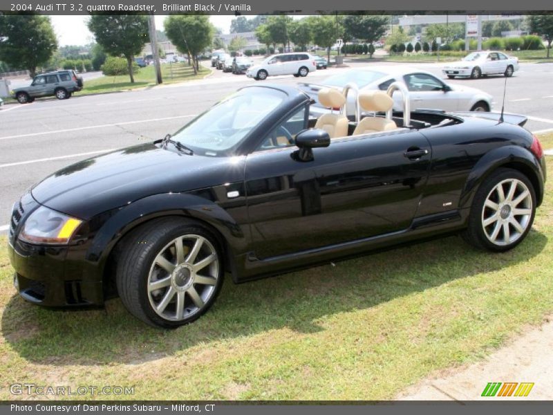 Brilliant Black / Vanilla 2004 Audi TT 3.2 quattro Roadster