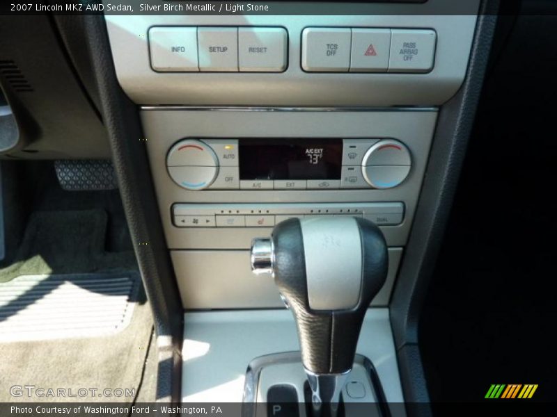Silver Birch Metallic / Light Stone 2007 Lincoln MKZ AWD Sedan