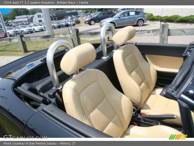 Brilliant Black / Vanilla 2004 Audi TT 3.2 quattro Roadster