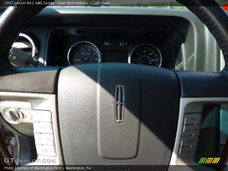 Silver Birch Metallic / Light Stone 2007 Lincoln MKZ AWD Sedan