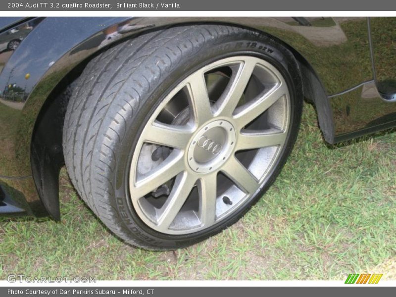 Brilliant Black / Vanilla 2004 Audi TT 3.2 quattro Roadster