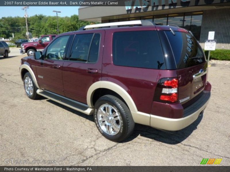 Dark Cherry Metallic / Camel 2007 Ford Explorer Eddie Bauer 4x4