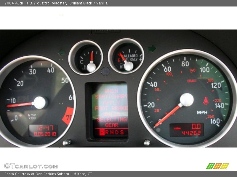 Brilliant Black / Vanilla 2004 Audi TT 3.2 quattro Roadster