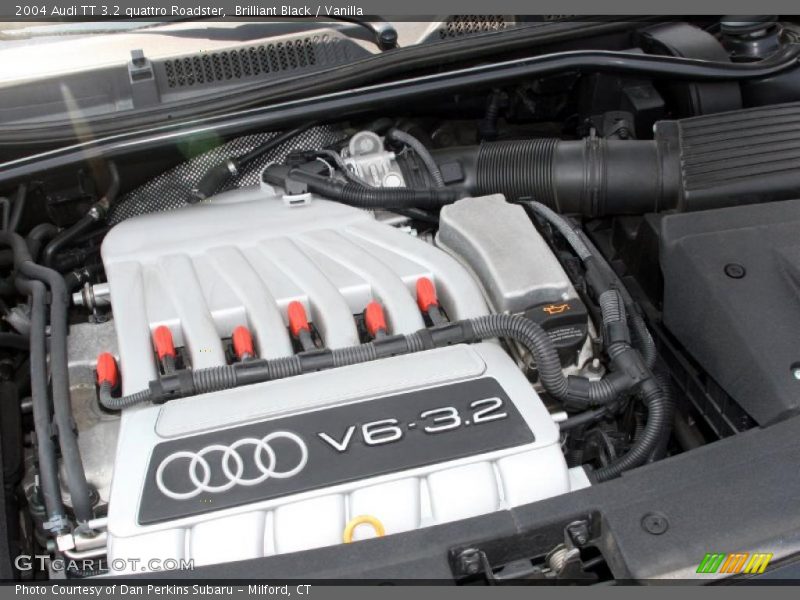 Brilliant Black / Vanilla 2004 Audi TT 3.2 quattro Roadster