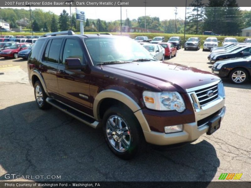 Dark Cherry Metallic / Camel 2007 Ford Explorer Eddie Bauer 4x4