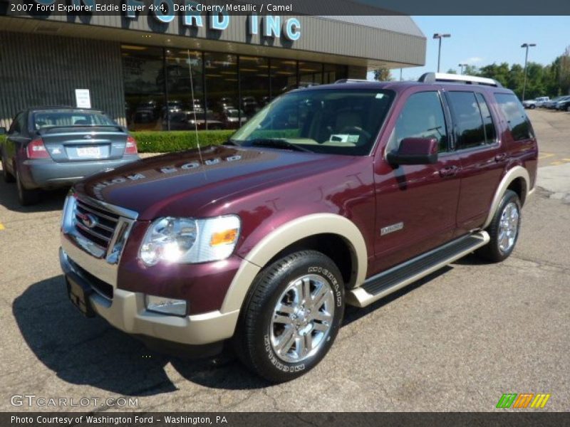 Dark Cherry Metallic / Camel 2007 Ford Explorer Eddie Bauer 4x4