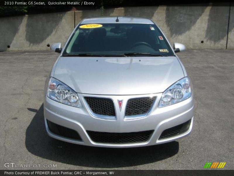 Quicksilver Metallic / Ebony 2010 Pontiac G6 Sedan