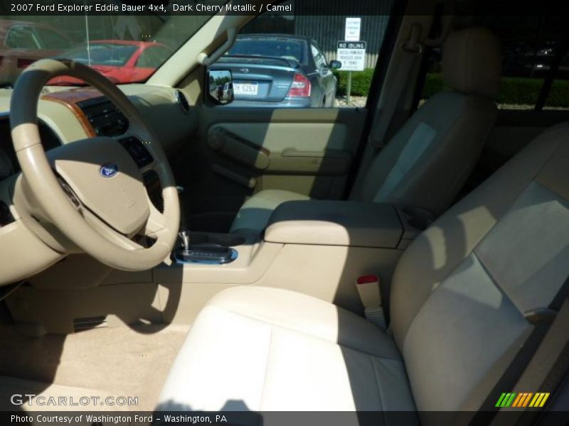 Dark Cherry Metallic / Camel 2007 Ford Explorer Eddie Bauer 4x4