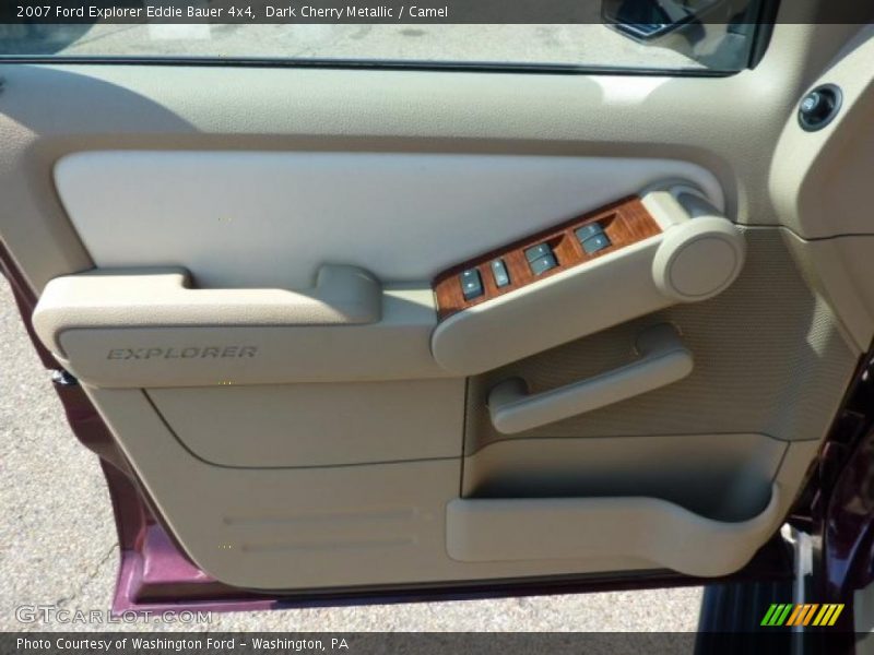 Dark Cherry Metallic / Camel 2007 Ford Explorer Eddie Bauer 4x4