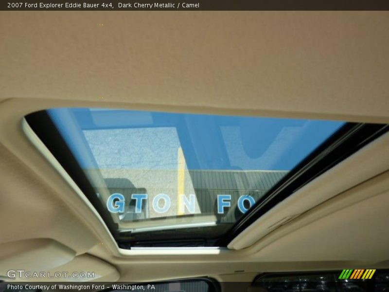 Dark Cherry Metallic / Camel 2007 Ford Explorer Eddie Bauer 4x4