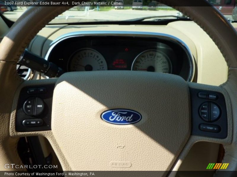 Dark Cherry Metallic / Camel 2007 Ford Explorer Eddie Bauer 4x4