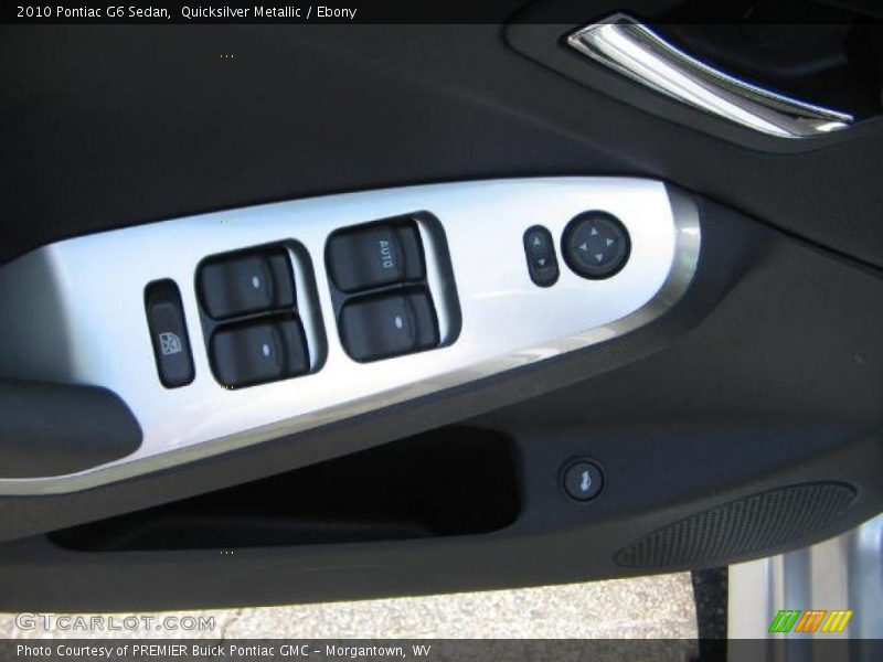 Quicksilver Metallic / Ebony 2010 Pontiac G6 Sedan