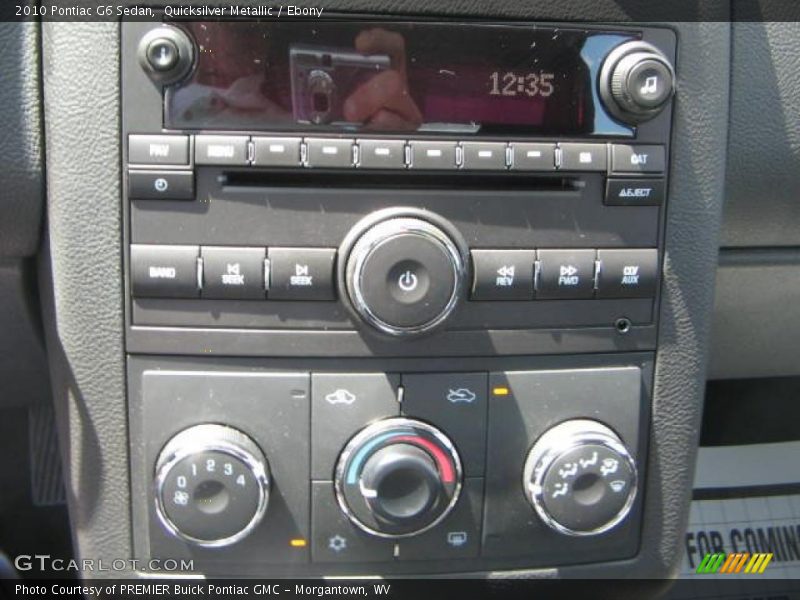 Quicksilver Metallic / Ebony 2010 Pontiac G6 Sedan