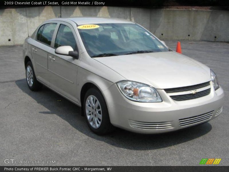 Gold Mist Metallic / Ebony 2009 Chevrolet Cobalt LT Sedan