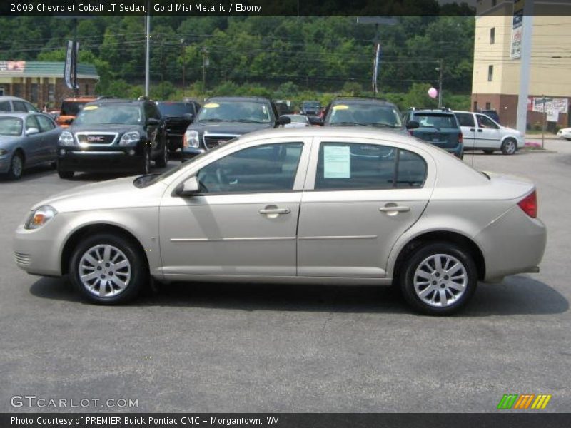 Gold Mist Metallic / Ebony 2009 Chevrolet Cobalt LT Sedan