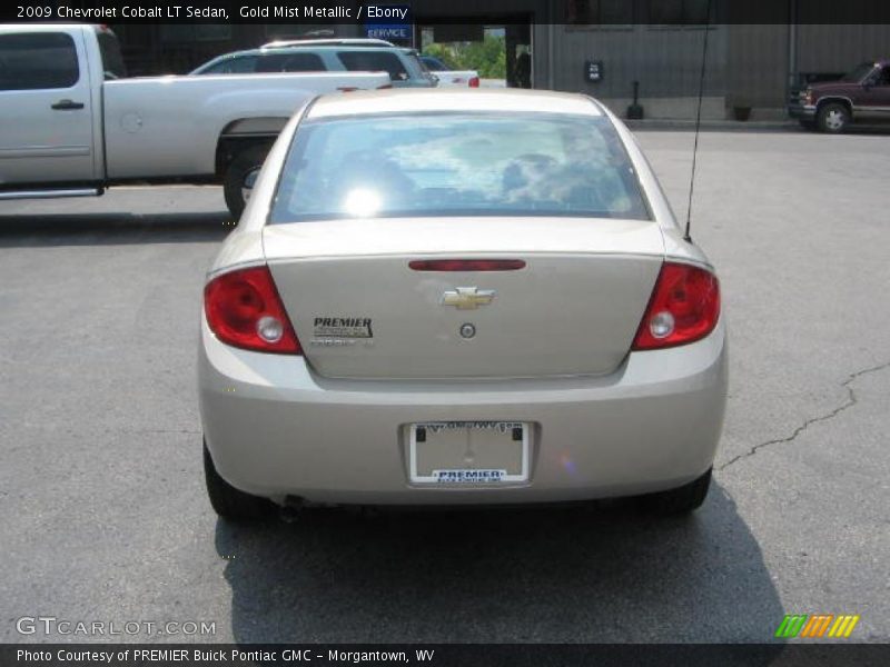 Gold Mist Metallic / Ebony 2009 Chevrolet Cobalt LT Sedan