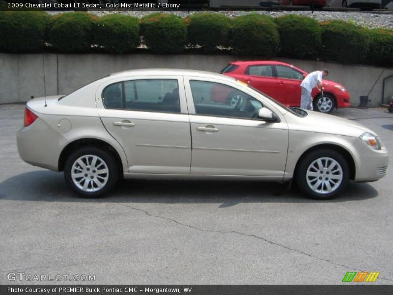 Gold Mist Metallic / Ebony 2009 Chevrolet Cobalt LT Sedan