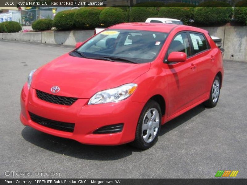 Radiant Red / Dark Charcoal 2010 Toyota Matrix 1.8