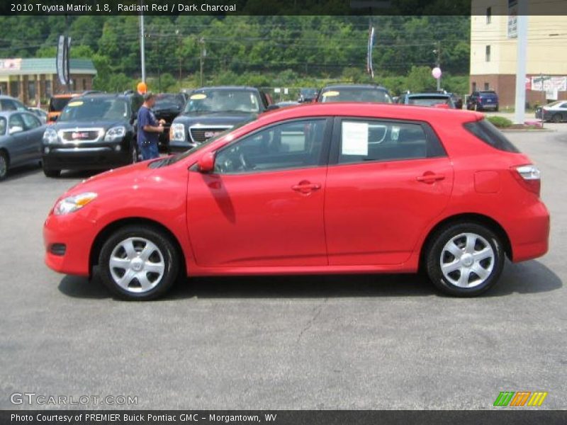 Radiant Red / Dark Charcoal 2010 Toyota Matrix 1.8