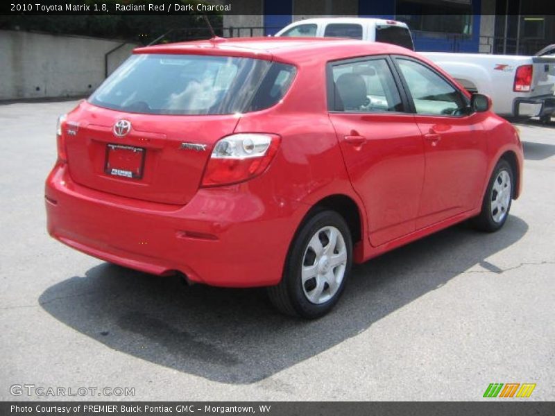 Radiant Red / Dark Charcoal 2010 Toyota Matrix 1.8