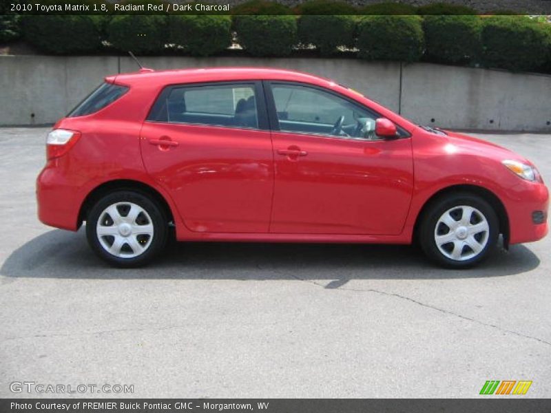 Radiant Red / Dark Charcoal 2010 Toyota Matrix 1.8